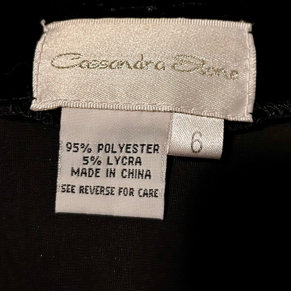 Cassandra Stone Black Beaded Formal Gown | Size 6 - Picture 5 of 7